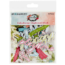 Load image into Gallery viewer, Embellishments: 49 And Market Chipboard Set-Words, Kaleidoscope