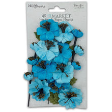 Load image into Gallery viewer, Embellishments: 49 And Market Wildflowers Paper Flowers-Pacific