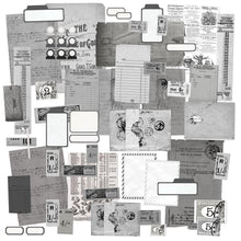 Load image into Gallery viewer, Embellishments: 49 and Market-Color Swatch: Charcoal Ephemera Stackers