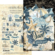 Load image into Gallery viewer, Embellishments: Graphic 45 Ephemera Die-Cut Assortment-The Beach is Calling