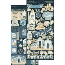 Load image into Gallery viewer, Embellishments: The Beach Is Calling Cardstock Stickers 12"X12"