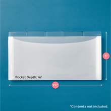 Load image into Gallery viewer, Storage Solutions: Totally Tiffany 5 PACK TABBED DIVIDER POCKETS-9x4