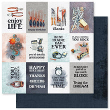 Load image into Gallery viewer, 12x12 Paper: Paper Rose-Dad's Shed