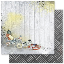 Load image into Gallery viewer, 12x12 Paper: Paper Rose-Dad's Shed