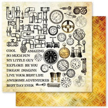 Load image into Gallery viewer, 12x12 Paper:  Paper Rose - Blueprints