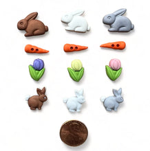 Load image into Gallery viewer, Embellishments: BUTTONS GALORE & MORE-Bunny Fun Buttons