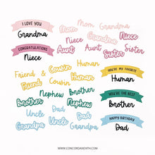 Load image into Gallery viewer, Dies: Concord & 9th-We Are Family