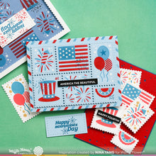 Load image into Gallery viewer, Stencils: Postage Collage 4th of July Stencil