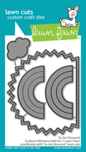 Load image into Gallery viewer, Dies: Lawn Fawn-Ta-Da! Diorama! Sunburst Window Add-On