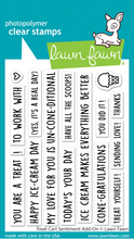 Load image into Gallery viewer, Stamps: Lawn Fawn-Treat Cart Sentiment Add-On