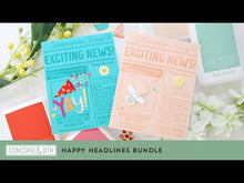 Load and play video in Gallery viewer, Stamps: Concord & 9th-Happy Headlines