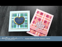Load and play video in Gallery viewer, Stencils: Kristina Werner with C&9-Plaid Perfection Stencil Pack