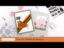 Load and play video in Gallery viewer, Stamps: Concord & 9th-Playful Pumpkins Stamp Set