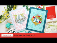 Load and play video in Gallery viewer, Dies: Concord & 9th-Holiday Sayings Dies