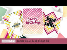 Load and play video in Gallery viewer, Dies: Concord & 9th Empire Inlay Cardfront Die