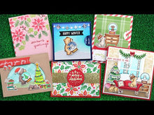 Load and play video in Gallery viewer, Stencils: Lawn Fawn-Reveal Wheel Little Snow Globe: Bear Add-On Set