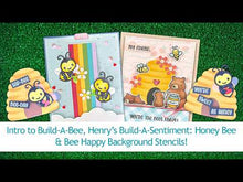 Load and play video in Gallery viewer, Stamps: Lawn Fawn-Henry’s Build-A-Sentiment: Honey Bee