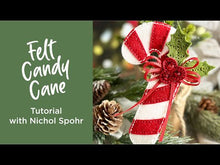 Load and play video in Gallery viewer, Dies: Spellbinders-FELT CANDY CANE ETCHED DIES FROM THE FELT STITCH & CREATE COLLECTION BY NICOLE SPOHR