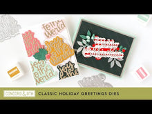 Load and play video in Gallery viewer, Dies: Concord & 9th-CLASSIC HOLIDAY GREETINGS DIES
