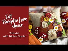 Load and play video in Gallery viewer, Dies: Spellbinders-FELT PUMPKIN LANE HOUSE ETCHED DIES FROM THE FELT STITCH & CREATE COLLECTION BY NICOLE SPOHR