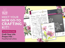 Load and play video in Gallery viewer, Stamp and Die Combo: Altenew-Craft Your Life Project Kit-Feathered Lilies