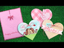 Load and play video in Gallery viewer, Dies: Lawn Fawn-Heart Pouch Dotted Hearts Add-On
