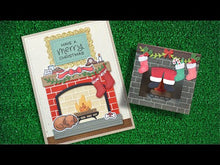 Load and play video in Gallery viewer, Dies: Lawn Fawn-Shadow Box Card Fireplace Add-On