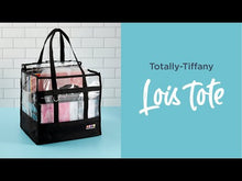 Load and play video in Gallery viewer, Storage Solutions: TOTALLY TIFFANY-LOIS 2.0 BLACK TOTE