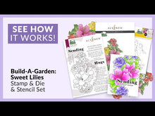 Load and play video in Gallery viewer, Bundle: Altenew-Build-A-Garden: Sweet Lilies & Add-on Die Bundle