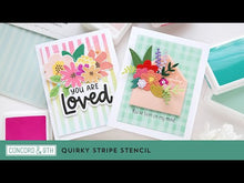 Load and play video in Gallery viewer, Stencils: Concord & 9th-Quirky Stripe