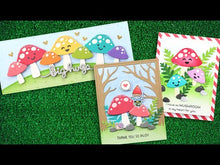 Load and play video in Gallery viewer, Dies: Lawn Fawn-Happy Mushrooms