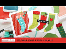 Load and play video in Gallery viewer, Dies: Concord & 9th-Stocking Stamp & Stitch Dies