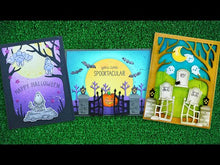 Load and play video in Gallery viewer, Dies: Lawn Fawn-Spooky Forest Backdrop