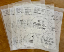 Load image into Gallery viewer, Embellishments: Keller’s Creations-Vellum Ring Quotes