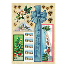 Load image into Gallery viewer, Embellishments: LOVING CHRISTMAS WISHES STICKER PAD FROM THE CHRISTMAS FLEA MARKET FINDS COLLECTION BY CATHE HOLDEN