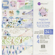 Load image into Gallery viewer, 12x12 Paper: Prima Marketing Double-Sided Paper Pad-24/Pkg-Watercolor Floral
