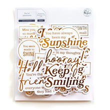 Load image into Gallery viewer, Embellishments: Pinkfresh Studio-Foiled Sentiments 3