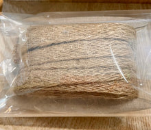 Load image into Gallery viewer, Ribbon: Purple Pinky Promises-1/2 Inch Woven Burlap Braid Ribbon-Natural