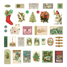 Load image into Gallery viewer, Embellishments: Spellbinders-CHRISTMAS PINES MISCELLANY PRINTED DIE CUTS FROM THE CHRISTMAS FLEA MARKET FINDS COLLECTION BY CATHE HOLDEN