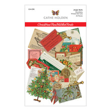 Load image into Gallery viewer, Embellishments: Spellbinders-JINGLE BELLS MISCELLANY PRINTED DIE CUTS FROM THE CHRISTMAS FLEA MARKET FINDS COLLECTION BY CATHE HOLDEN