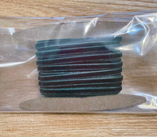 Load image into Gallery viewer, Ribbon: Purple Pinky Promises-1/8 inch Velvet String Cord Ribbon with Woven Edge-Green