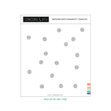 Load image into Gallery viewer, Turnabout™ Products: Concord & 9th-Sketched Dots Turnabout™ Stamp Set