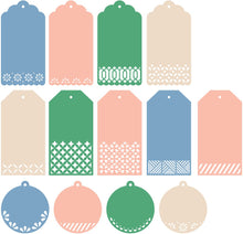 Load image into Gallery viewer, Dies: Pinkfresh Studio-ESSENTIALS: CLASSIC TAGS WITH FILLABLE ELEMENTS DIE SET