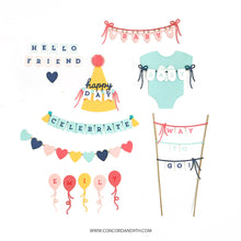 Load image into Gallery viewer, Stamps: Concord & 9th-Bitty Banners Stamp Set