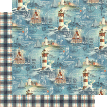 Load image into Gallery viewer, 8x8 Paper: Graphic 45 Double-Sided Paper Pad 8"X8" 24/Pkg-Graphic 45-Catch Of The Day Papercrafting Paper