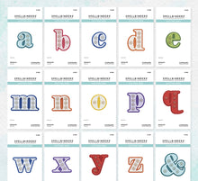 Load image into Gallery viewer, Dies: Stitched Etched Dies from the Stitched Alphabet Collection
