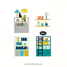 Load image into Gallery viewer, Dies: Concord & 9th-Book Shoppe Dies