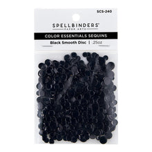 Load image into Gallery viewer, Embellishments: Spellbinders-Color Essentials Sequins-Black Smooth Disc