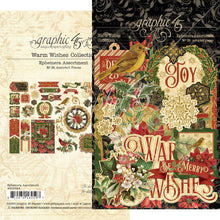 Load image into Gallery viewer, Embellishments: Graphic 45-Warm Wishes Cardstock Die-Cut Assortment