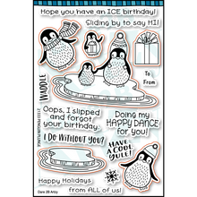 Load image into Gallery viewer, Stamps: Dare 2B Artzy-Penguin Plunge Stamp Set
